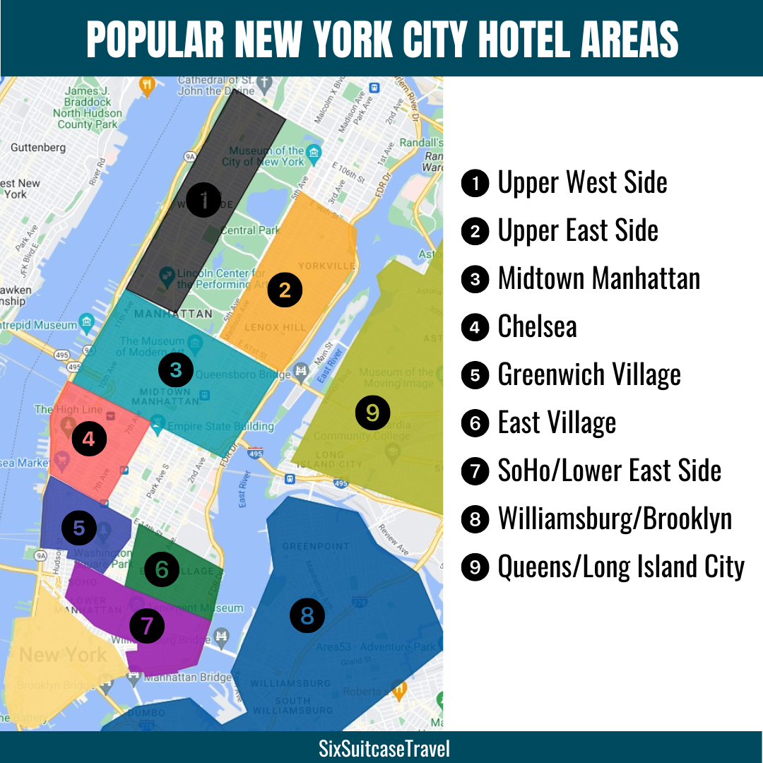 new york city hotel areas