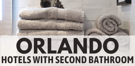Orlando family suites with extra bathrooms accommodating 5-8 guests